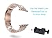 Fwheel Compatible With Apple Watch Band 42mm&44mm,Stainless Steel Replacement Watch Band With Double Button Folding Clasp Compatible With Apple Watch Series 1 2 3,4,Sport,Edition(Rose Gold 42mm)