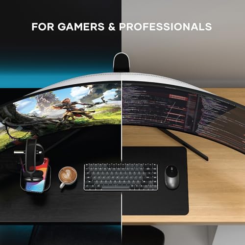 Satechi SM1 75% Mechanical Keyboard, LED Backlit Bluetooth Keyboard, 84 Keys Compact Wireless, Gaming Keyboard for Mac and Windows - Dark Grey/Grey (US-QWERTY LAYOUT)