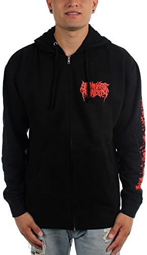 Abominable Putridity - Mens Inhuman Abomination Zip-Up Hoodie, Size: X-Large, Color: Black