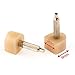 Anddas 10pairs Beige High Heel Tips Shoe Stiletto Sole Repair Dowel Pin Replacement Taps (U Shape)(9x9mm)