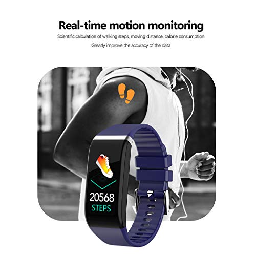 Sinwo Fitness Tracker,C919 Heart Rate Blood Pressure Sleep Monitoring Smart Watch Sports Bracelet (Purple)