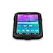 Love Mei Shockproof Water Resistant Dust/Dirt/Snow Proof Aluminum Metal Gorilla Glass Heavy Duty Protection Case Cover for Samsung Galaxy Note 4 IV N9100 Black