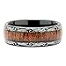 100S JEWELRY Tungsten Rings For Men Wedding Band Koa Wood Inlaid Dome Edge Comfort Fit Size 6-16