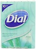 Dial Aloe Moisture Balance Soap Bar, 4-Ounce Bars, 10-Count (Pack of 3)