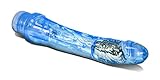 Eden Vibrating Waterproof Dildo, Blue, 9 Inch