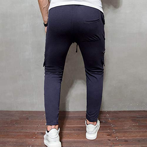 Men's Fashion Plaid Slim Fit Running Jogging Sweatpants Trousers Pants Authentics Trousers (M-3XL)
