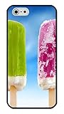 iPhone 4S Case, iPhone 4 Case - Colorful Ice Cream Hard PC Plastic Snap - on Case Back Cover for Apple iPhone 4S Black