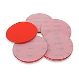 5 Inch 1200 Grit High Performance Hook and Loop Wet/Dry Auto Body Film Sanding Discs, 50 Pack