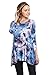 Frumos Womens Tunic 3/4 Sleeve Tie Dye Tunic Top - Tunic Plus Size Available