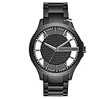 A|X Armani Exchange Men's Black IP Stainless Steel Watch