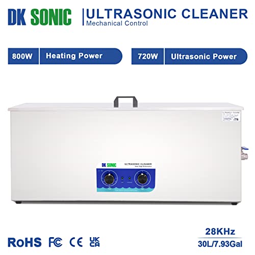 DK SONIC 30L Ultrasonic Gun Cleaner with Timer Basket and Stainless