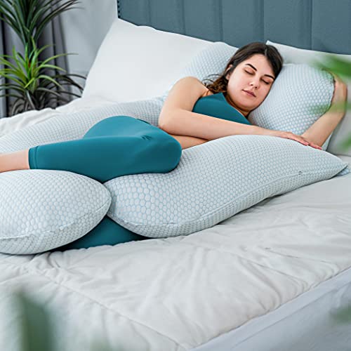 QUEEN ROSE Pregnancy Pillows, Detachable Body Pillow for Maternity