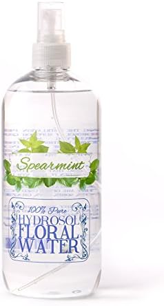 Mystic MomentsSpearmint Natural Hydrosol Floral Water 500ml | Perfect for Skin, Face, Body & Homemade Beauty Products Vegan GMO Free