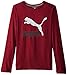 PUMA Boy's 8-20 No 1 Long Sleeve Logo Tee, Scooter, X-Large