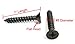 Bolt Dropper #8 x 1 Inch Wood Screws, Pack of 100 - Black Xylan Coated Stainless Steel Flat Head Phillips Screw - Corrosion Resistant for Wood, Drywall Applications, and Outdoor Use