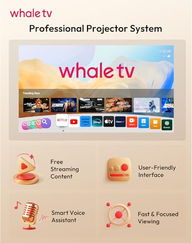【Compatible with Netflix & AI Autofocus】XGODY Smart 4K Projector 700ANSI 1080P with 6D Auto Correction, FHD Movie Projector with WiFi 6 and Bluetooth 5.4, Home Cinema Projector for Bedroom