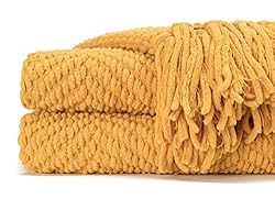 Chanasya Textured Knitted Super Soft Throw Blanket