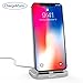 iPhone Docking Station, Basevs Desktop Charging Dock Stand Cradle Rack Charger for Apple iPhone 8, iPhone X, iPhone 7 / 7 Plus 6 6S Plus 5 5S（Cable Included）Sliver
