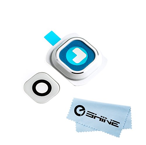 EShine® Back Rear Camera Glass Lens Cover Ring Replacement + Adhesive for Samsung Galaxy S6 G920 (ALL CARRIERS)+ EShine® Cloth (White) EShine® Back Rear Camera Glass Lens Cover Ring Replacement + Adhesive for Samsung Galaxy S6 G920 (ALL CARRIERS)+ EShine® Cloth (White)