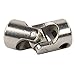 2 Pack Universal Joint Shaft Coupler Coupling Steering Connector for RC Car Crawler Boat,4mm to 3mm