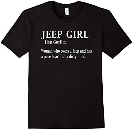 Men's Jeep Girl Funny Shirt For Woman XL Black