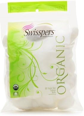 Swisspers Organic Cotton Balls 80.0ea (pack of 8)
