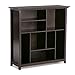 SIMPLIHOME Bedford SOLID WOOD Universal TV Media Stand, 53.9 inch Wide, Living Room Entertainment Center, Storage Cabinet with Glass Doors, for Flat Screen TVs up to 60 inches in Dark Tobacco Brown