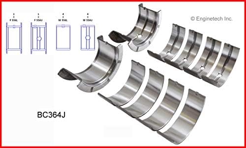 Enginetech BC364J020 Main Bearings GM 366 396 402 427 454