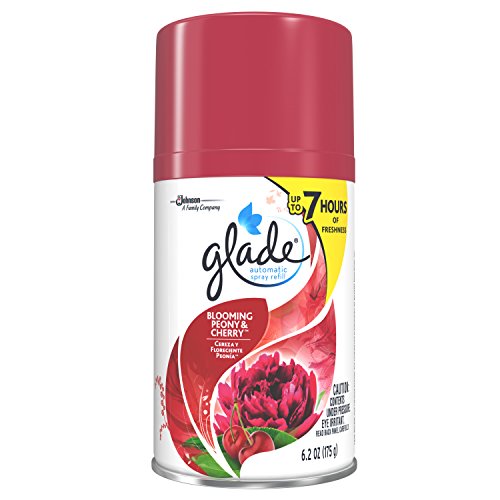 Glade Automatic Spray Air Freshener Refill Blooming Peony & Cherry, 6.2