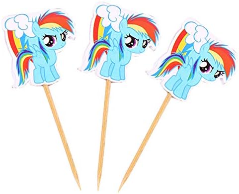 guantongda Fashionable XM Polaroid my little pony disposable tableware children birthday decoration in fine style(None H12)