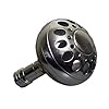 Replacement-Power-Handle-SILVER-with-Silver-Round-Knob-for-Shimano-Tekota-300-500-600-Series-Reels-NOTE-Reel-NOT-Included