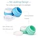 HAL Silicone Cosmetic Containers with Sealed Lids Pack of 4, 20ml and 10ml Assorted - BPA Free, Great for Travel, Home and Outdoor