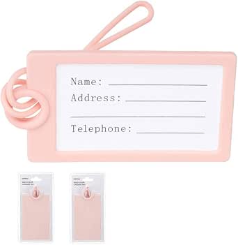 Etiqueta de equipaje de color sólido MINISO para maleta de viaje, etiqueta  de maleta de silicona, etiquetas de identificación de equipaje, etiquetas  para viajes, naranja : Ropa, Zapatos y Joyería - Amazon.com