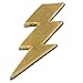 StockPins Gold Lightning Bolt Lapel Pin – Striking Accessory for Backpacks, Hats, and Jackets – Made in USA