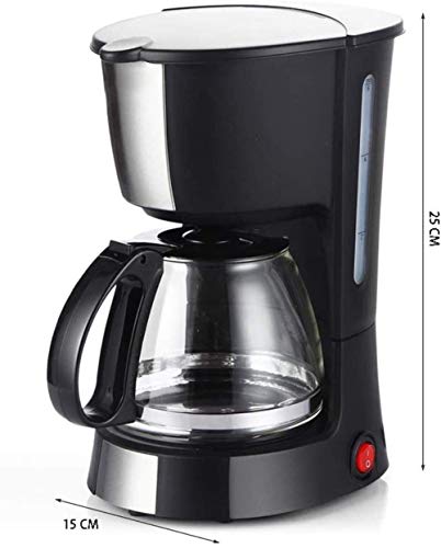 1yess , Leicht zu reinigen Filterkaffeemaschine, One-Touch-Bedienung, Anti-Tropf und Funktion, Trichter abnehmbar, 600… – Bild 3