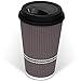 Glowcoast Disposable Coffee Cups With Lids - 16 oz To Go Coffee Cup (70 Pack). Large Travel Cups Hold Shape With Hot and Cold Drinks, No Leaks! Insulated Ripple Cups Protect Hands, No Sleeves needed.