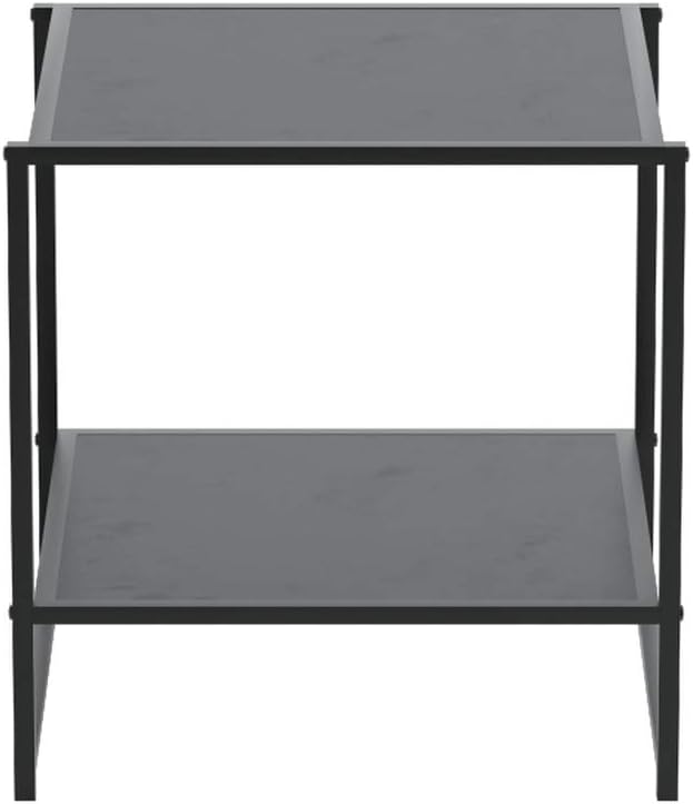 Zinus Dane Modern Studio Collection 20 Inch Square Side / End Table / Night Stand / Coffee Table, Espresso: Furniture & Decor