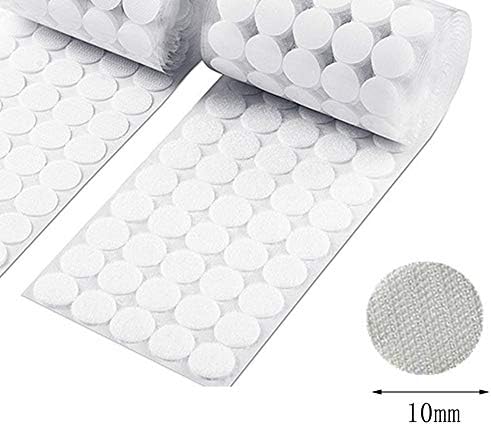 504 PCS 252 Pairs White Self Adhesive Dots Nylon Sticky Back Coins for School Office Home