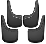 Husky Liners 56796 Mud Guard Set 4 pc. Black Fits Models w/o Fender Flares Front And Rear Incl. Installation Kit Mud Guard Set
