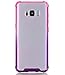 BAISRKE Clear Case for Galaxy S8, Shock Absorption Flexible TPU Soft Edge Bumper Anti-Scratch Rigid Slim Protective Cases Hard Plastic Back Cover for Samsung Galaxy S8 - Pink Purple Gradient