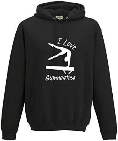 Girl's 'I Love Gymnastics' Balance Beam Hoodie