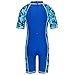 TFJH E Swimsuit for Boys One-Piece UPF 50+ Sun Protective Swmming Custumes 221 Navy 92/98