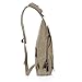 Daosen Casual Canvas Unbalance Backpack Sling Bag Men Shoulder Bag Chest Bag