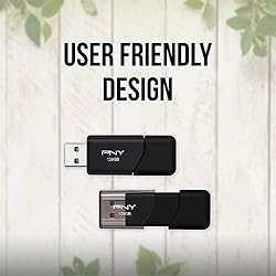 PNY 64GB Attaché 3 USB 2.0 Flash Drive 5-Pack, BLACK