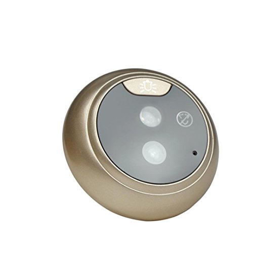 3 inches LCD HD Camera Cam, Aurorax 160 Degrees Wifi Wireless Fisheye Night Vision [Door Peephole Camera] for Home Security Camera Detection Indoor Outdoor Camera (Gold) - Thumbnail 5
