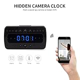 FREDI HD 1080P Wifi Camera Alarm Clock Night Vision/Motion Detection/Display Temperature Home Surveillance Cameras