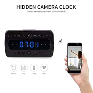 Amazon.com : FREDI HD 1080P WiFi Camera Alarm Clock Night