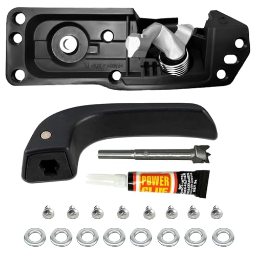 Photo 1 of Lcyolada Interior Door Handle Kit Front Left Drivers Side for 2007-2014 Chevy Silverado 1500 2500 3500 Tahoe Suburban Avalanche GMC Sierra Yukon Yukon XL Escalade,Replace OE# 20833606 80374 20871488