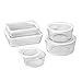 Pyrex 1122762 071160096400 10 Piece Ultimate Food Storage Set, White/Clear