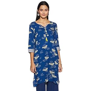 Indigo Women’s Rayon Regular Kurta